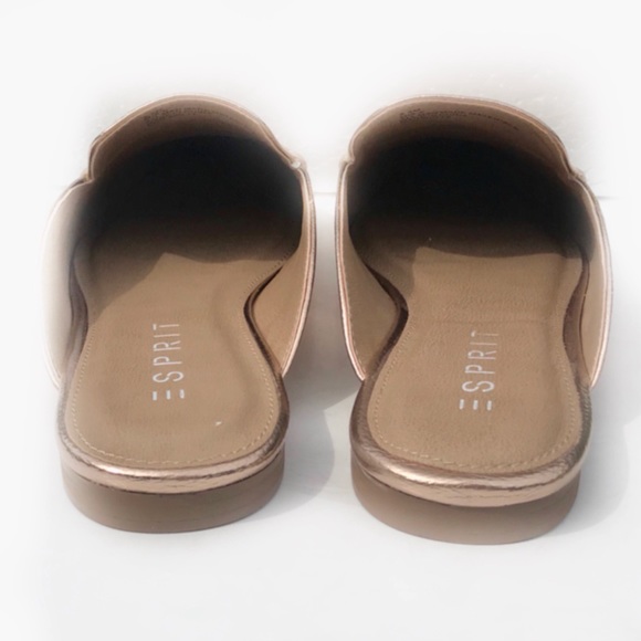 NIB Esprit rose gold Mules - Picture 4 of 8